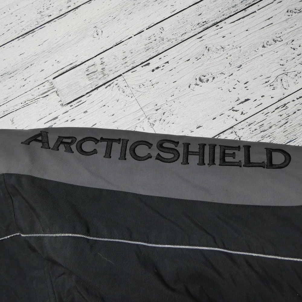 Legendary Whitetail Arctic Shield Jacket Mens L Black Gray Insulated Zip Pockets - Picture 3 of 10